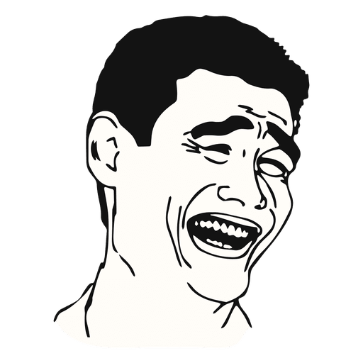 Yao Ming Gesicht Meme PNG-Design