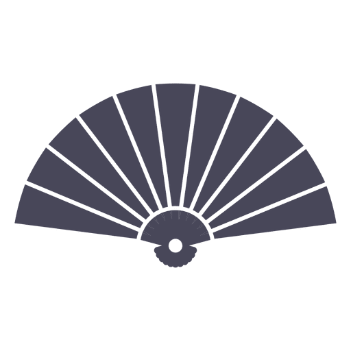 Black sensu japanese fan PNG Design