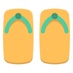 Color japan flip flops PNG Design