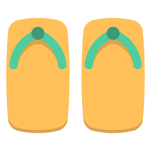 Color japan flip flops PNG Design