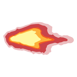 Fuego de destello del hocico Diseño PNG
