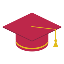 Rote Abschlusskappe PNG-Design