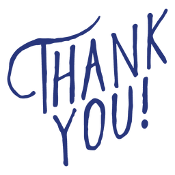 Azul gracias letras Diseño PNG
