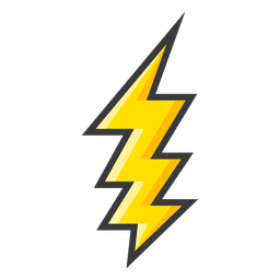 Grande raio amarelo Desenho PNG