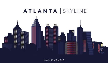 Atlanta skyline design Atlanta skyline design