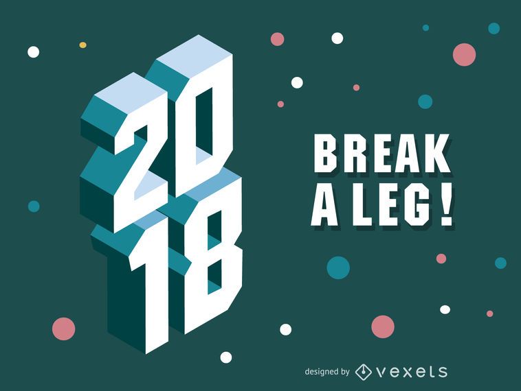 2018 3D polygonal sign 2018 3D polygonal sign