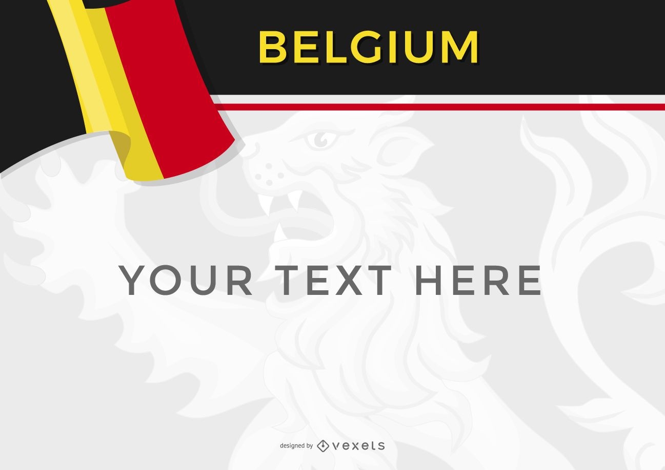 Belgien Designvorlage