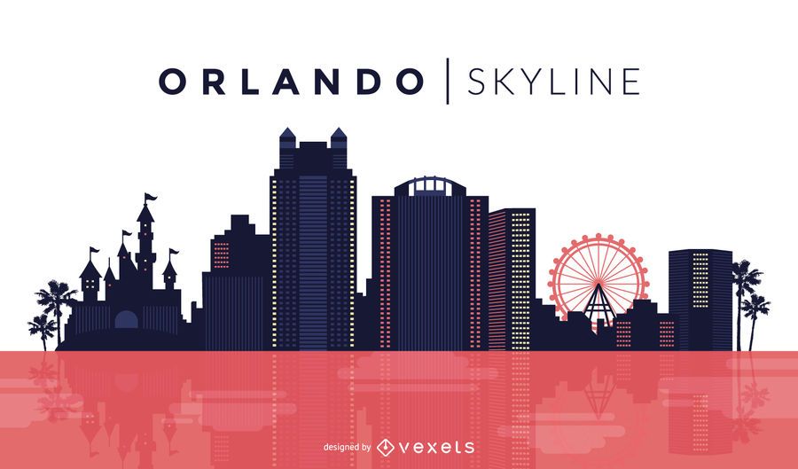 Orlando skyline design Orlando skyline design