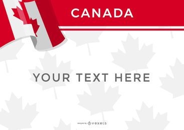 Canada flag design template