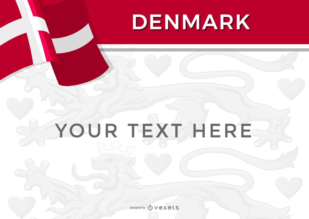 Dänemark Designvorlage