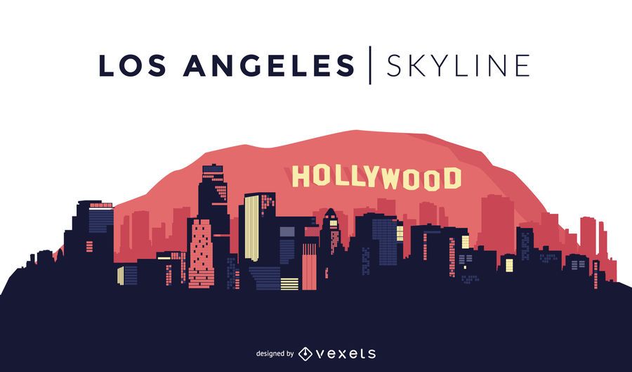Design do horizonte de Los Angeles Design do horizonte de Los Angeles