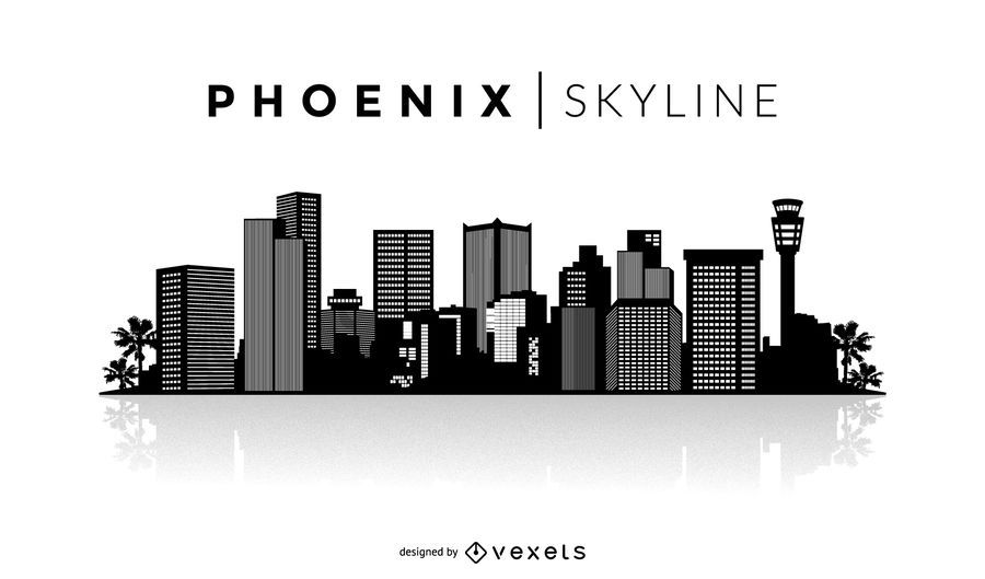 Silueta del horizonte de Phoenix Silueta del horizonte de Phoenix