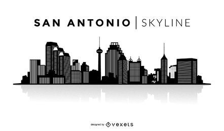 San Antonio silhouette skyline