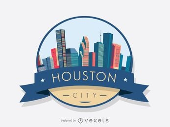Emblema Houston Skyline