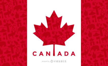 Kanada Flagge Design