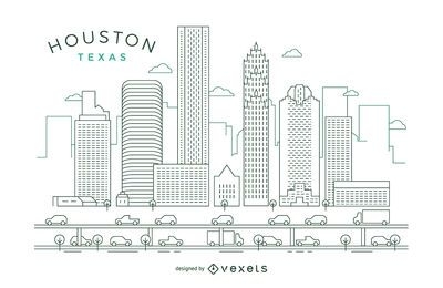 Houston stroke skyline