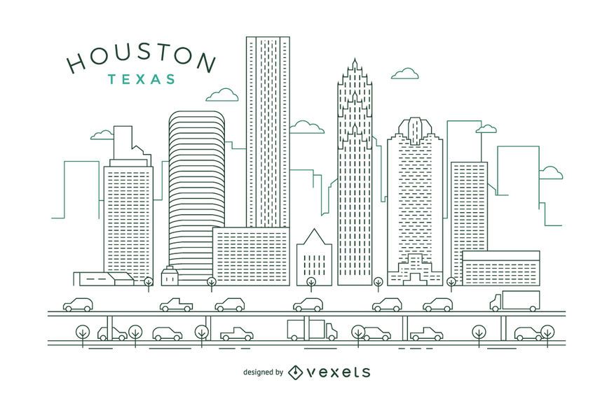 Horizonte do curso de Houston Horizonte do curso de Houston