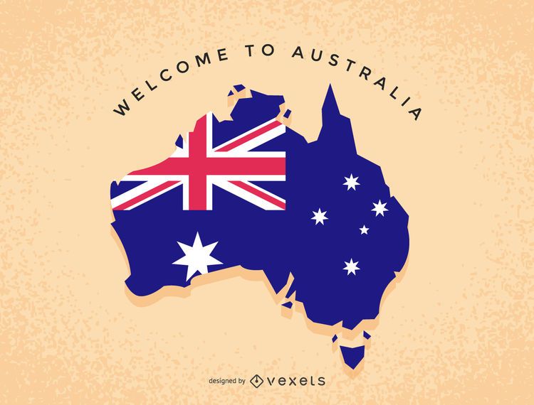 Mapa de ilustración de Australia Mapa de ilustración de Australia
