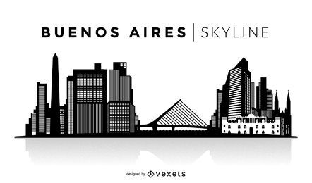 Buenos Aires silueta horizonte