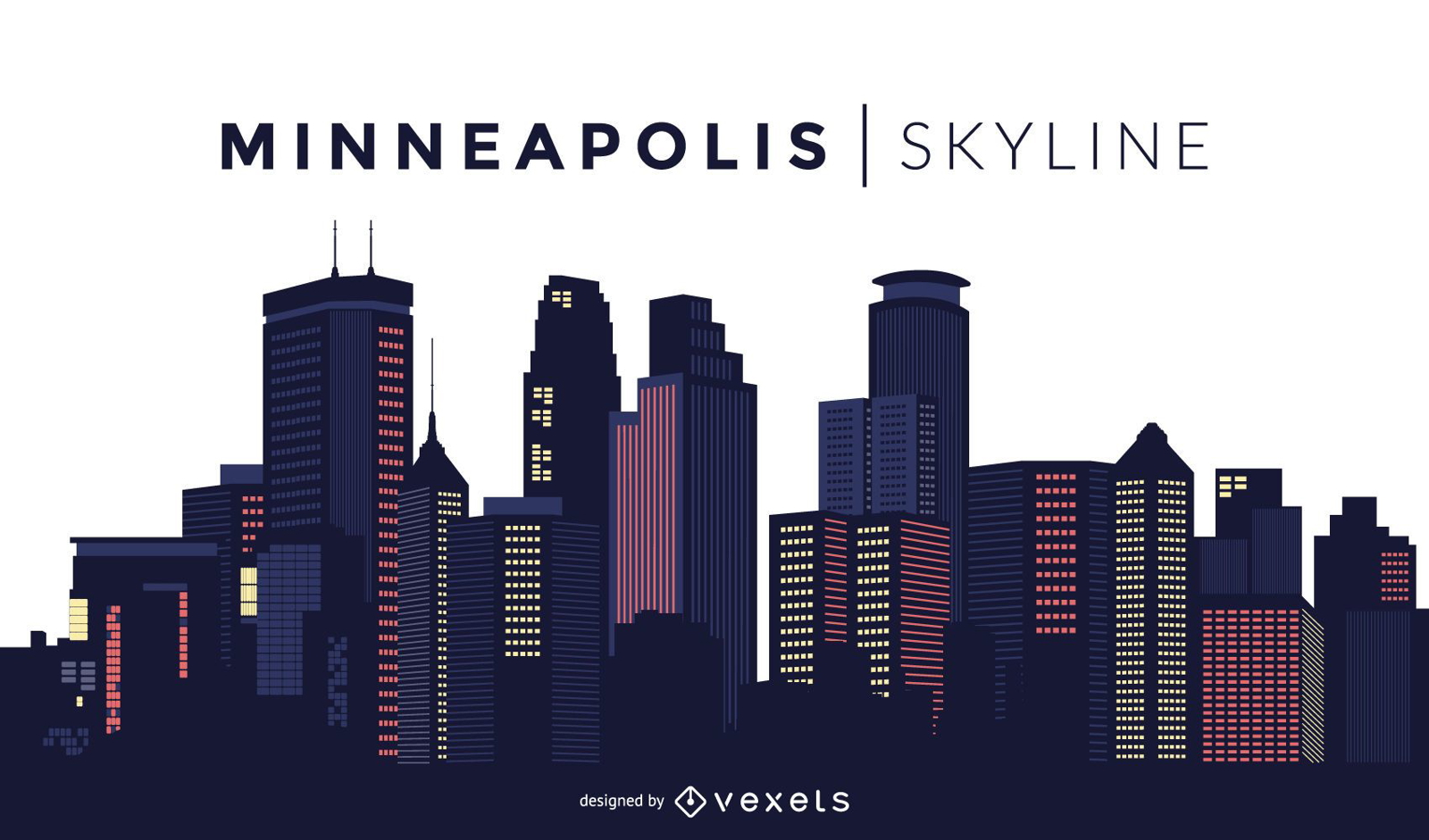 Minneapolis skyline design