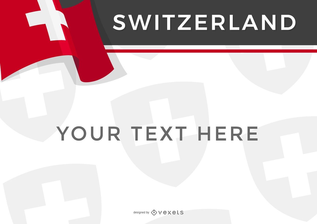 Schweiz Landesflagge Design