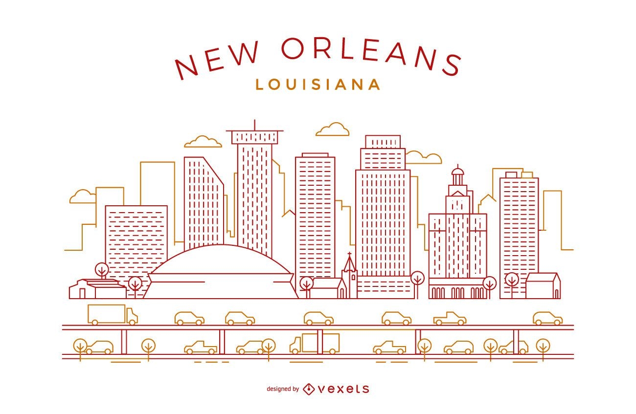 Linha do horizonte de Nova Orleans