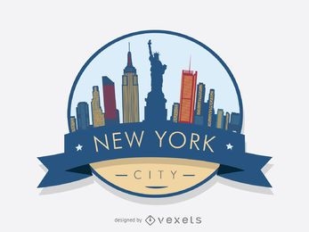 Emblema do horizonte de Nova York