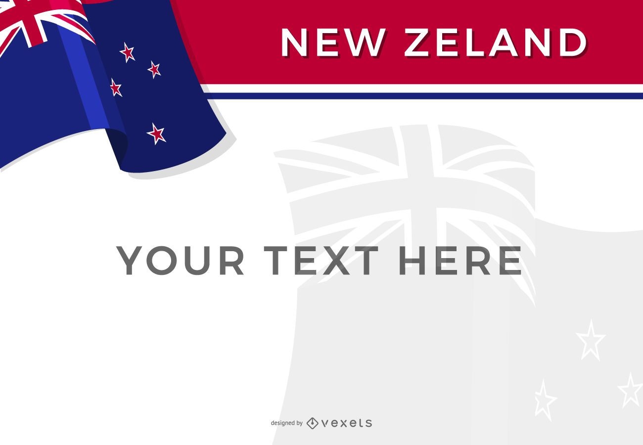 Neuseeland-Flaggenentwurfsschablone