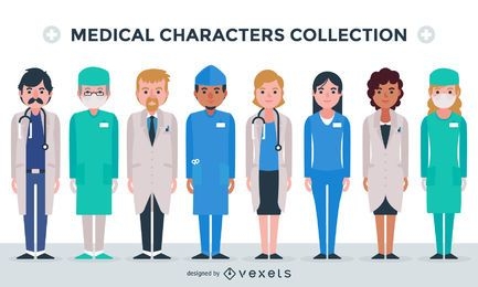 Colección de personajes médicos