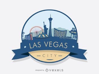 Las Vegas badge skyline