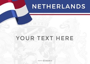 Netherlands flag country design