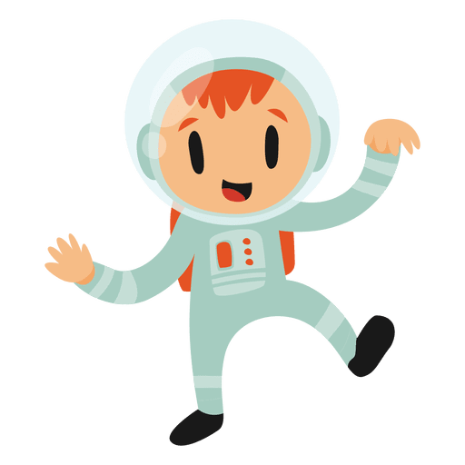 Astronauten-Cartoon-Kostüm PNG-Design