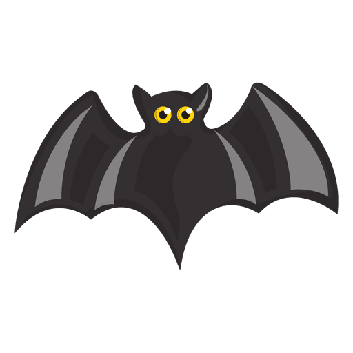 Black Bat Cartoon PNG & SVG Design For T-Shirts