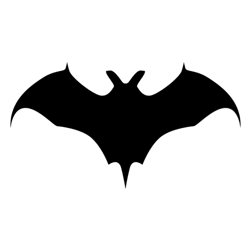 Schwarze Fledermaus-Silhouette PNG-Design