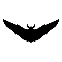 Schwarze Fledermaus Silhouette 1 PNG-Design