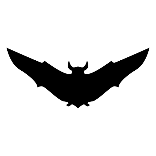 Schwarze Fledermaus Silhouette 1 PNG-Design