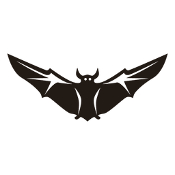 Silueta de murciélago negro 12 Diseño PNG