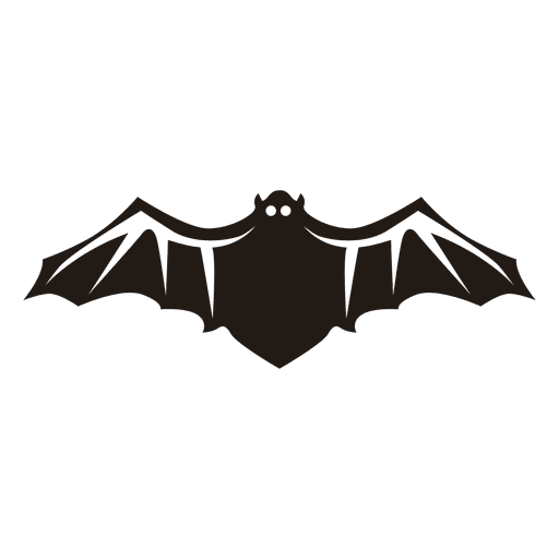 Silueta de murciélago negro 13 Diseño PNG