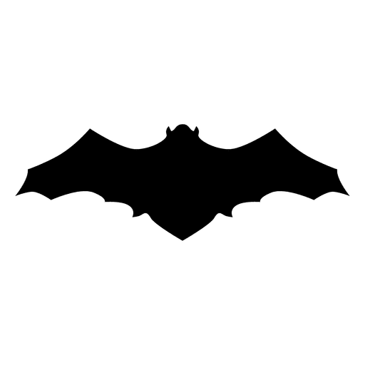 Schwarze Fledermaus Silhouette 2 PNG-Design