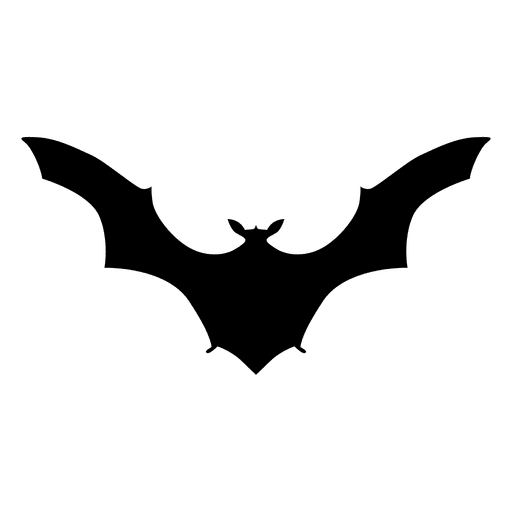 Schwarze Fledermaus Silhouette 5 PNG-Design
