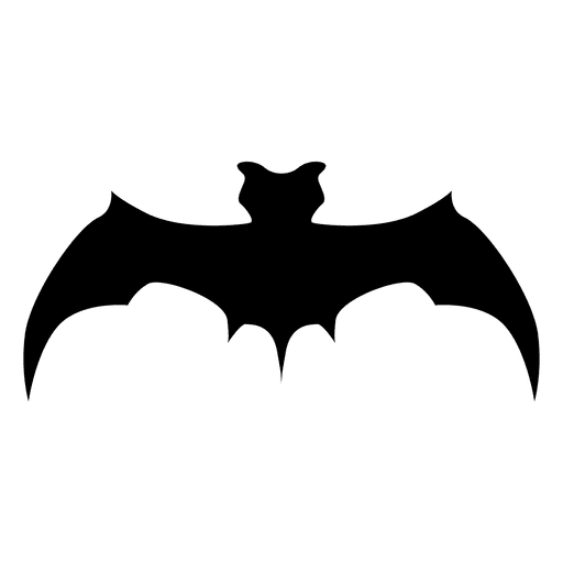 Schwarze Fledermaus Silhouette 6 PNG-Design