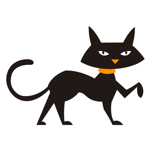 Design PNG E SVG De Desenho De Gato Preto Para Camisetas