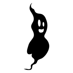 Black ghost silhouette 12 PNG Design