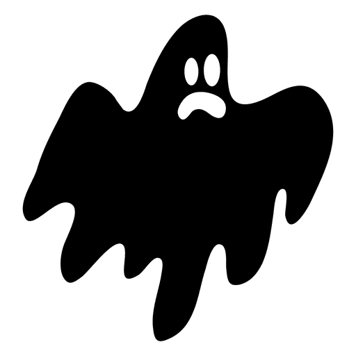 Schwarze Geisterschattenbild 6 PNG-Design