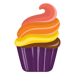 Delicious Decorated Cupcake Cartoon PNG & SVG Design For T-Shirts Delicious Decorated Cupcake Cartoon PNG & SVG Design For T-Shirts
