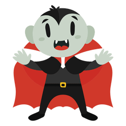 Dracula halloween cartoon costume PNG Design Transparent PNG