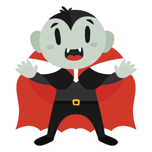 Dracula Halloween Cartoon Kost?m PNG-Design