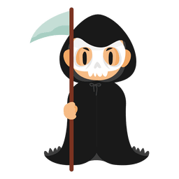 Disfraz de halloween de dibujos animados de verdugo Diseño PNG