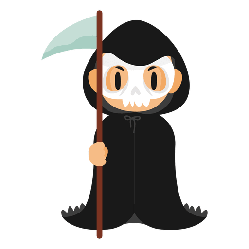 Disfraz de halloween de dibujos animados de verdugo Diseño PNG