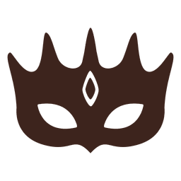 Ausgefallene Masken-Silhouette PNG-Design